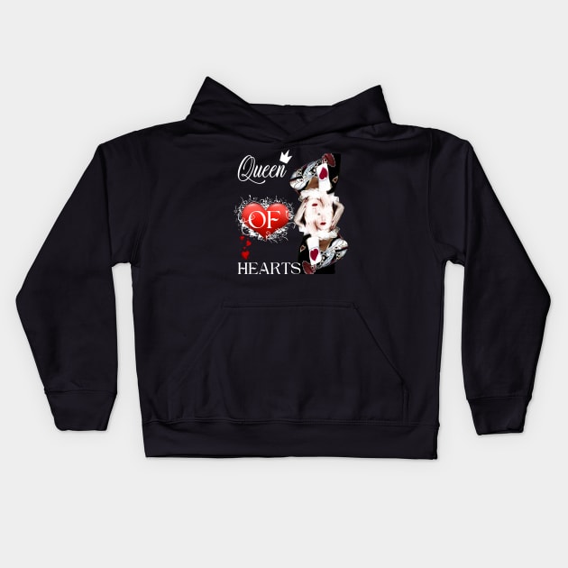 QUEEN OF HEARTS DESIGN Kids Hoodie by The C.O.B. Store